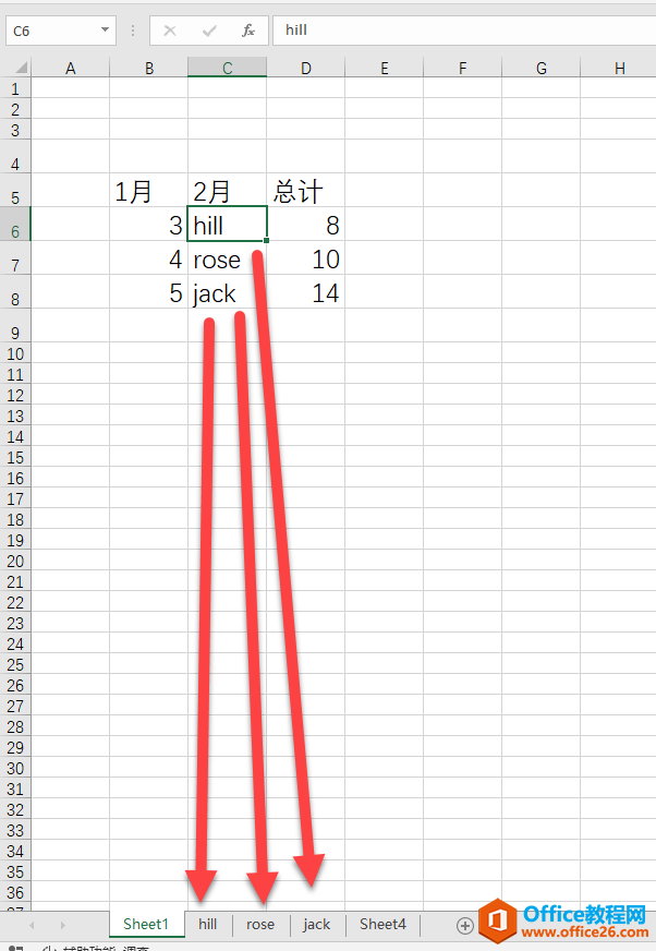 excel 如何利用indirect函数实现跨表计算？