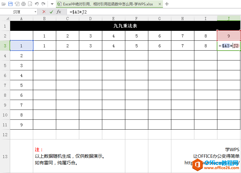 Excel中绝对引用、相对引用在函数中怎么用