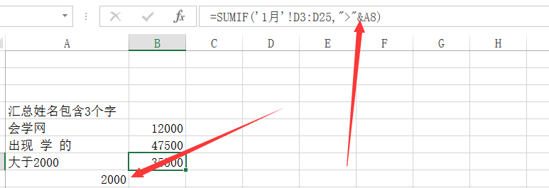 SUMIF函数带实例全面讲解