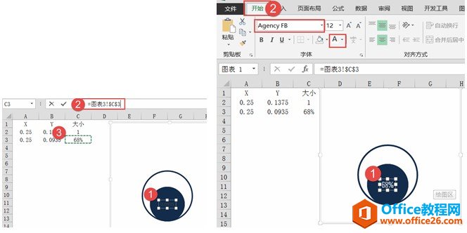 选中数据标签后更改数据标签内容