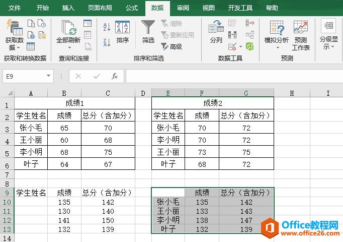 Excel 2019按类别合并计算图解