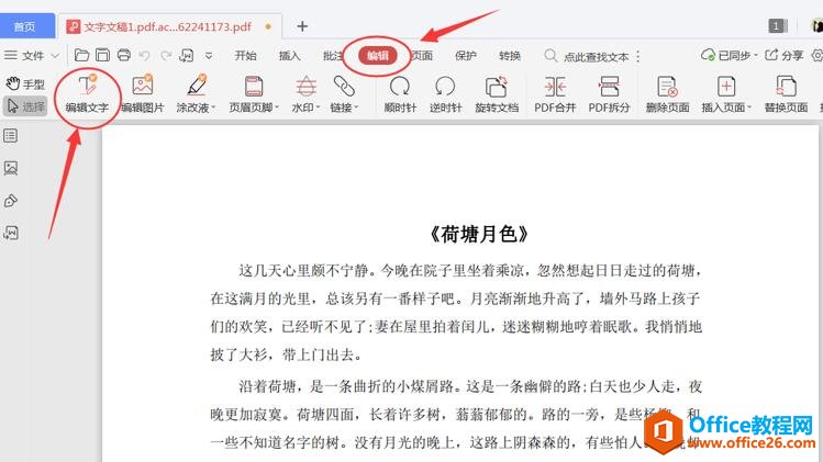 PDF 中如何添加文字2