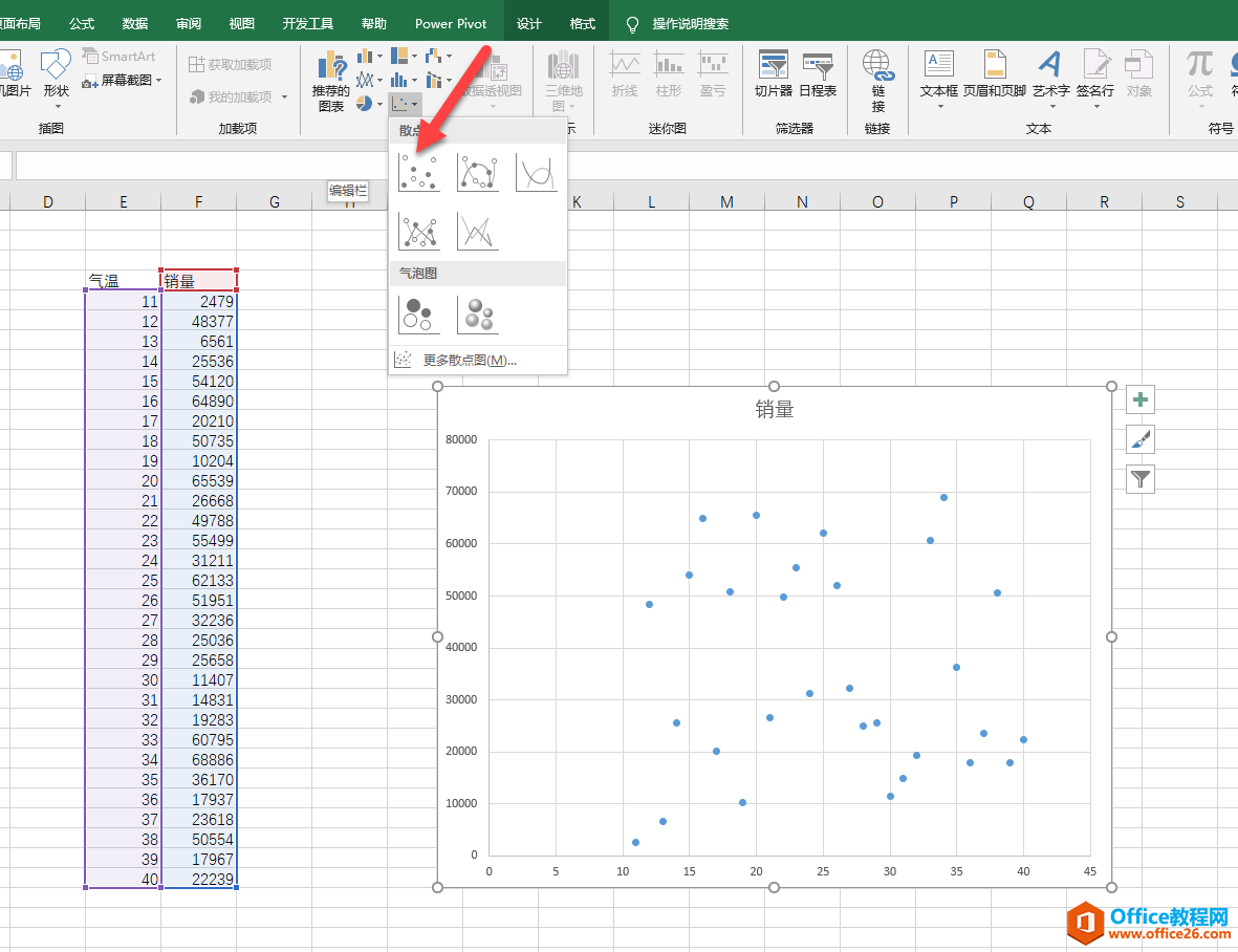 <b>excel 伪散点图的制作实例图解教程</b>