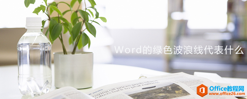 <b>word的绿色波浪线代表什么</b>