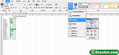 <b>如何设置excel中的数据条件格式方法</b>