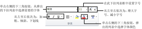 <b>excel设置字体的格式</b>