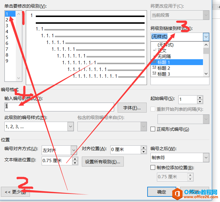 <b>word 多级列表与样式结合完成目录效果 实例教程</b>