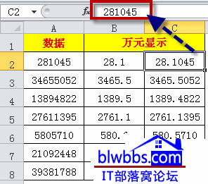 <b>excel 万元显示设置的五种方法，都是通过设置单元格格式实现</b>