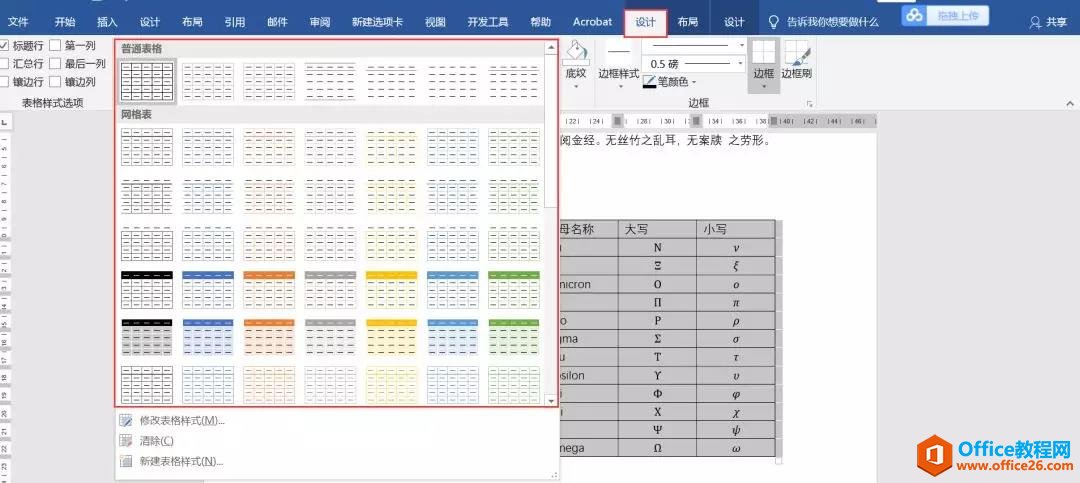 <b>Word表格样式在哪里？ Word如何设置表格样式</b>