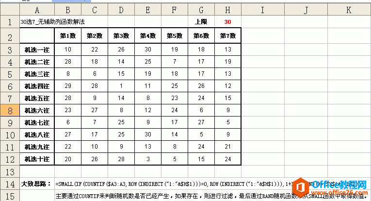 <b>excel 生成随机数的几种方法及实例教程</b>