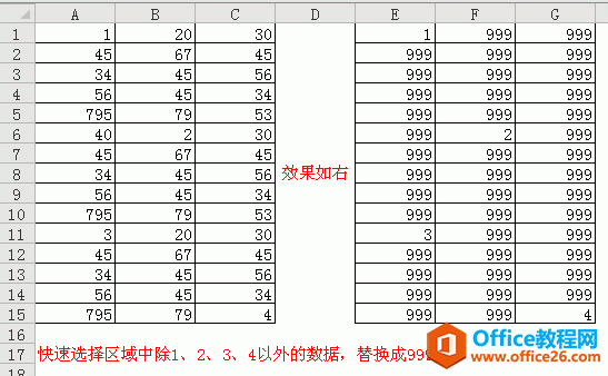 <b>excel 通过定位——行内容差异单元格，迅速找出区域中行列不同、有差异的单元格</b>