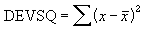 <b>Excel中DEVSQ函数的语法和用法</b>