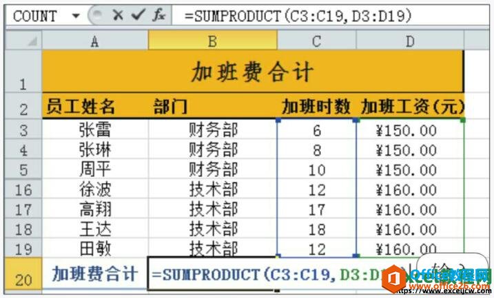 <b>SUMPRODUCT常用函数的使用方法</b>