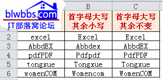 <b>excel 首字母大写的两种情况，首字母大写其余字母不变以及首字母大写其余字母小写的解决方法</b>