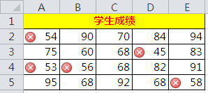 <b>excel 条件格式图标集的使用，满足条件的单元格才显示图标集的设置方法</b>